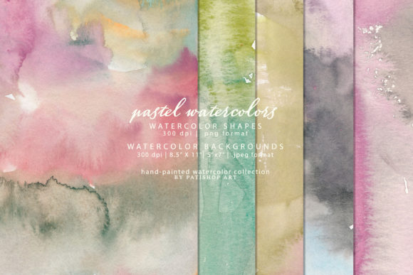 Download Watercolor Shapes and Backgrounds - Shape Collection