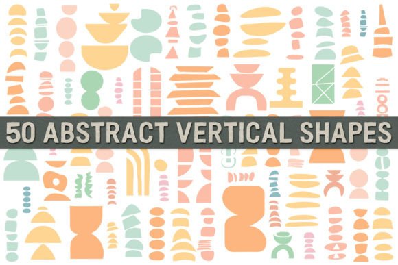 Download Vertical Abstract Shapes PNG and Brushes - Shape Collection