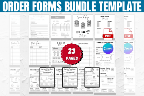Download Editable Order Forms Bundle Template - Forms Collection