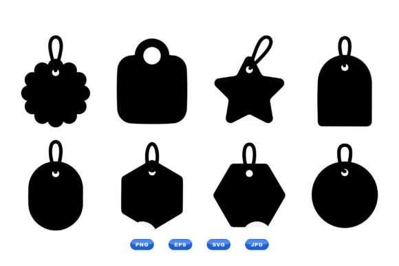 Download Minimal Gift Tag Shapes Pack - Shape Collection