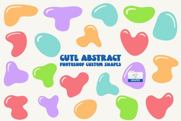 Download Cute Abstract Photoshop Custom Shapes - Shape Collection
