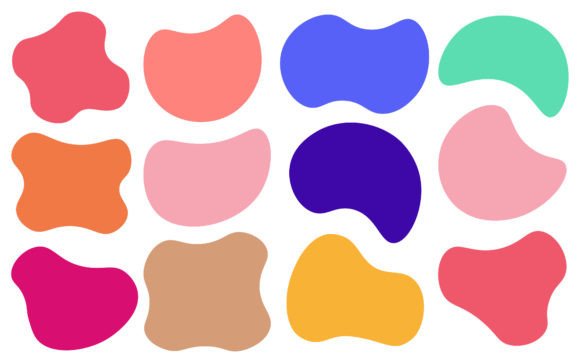 Download Colorful Blob Shape Vector Illustration - Shape Collection