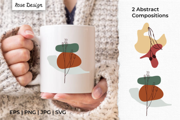 Download Abstract Organic Shapes &amp; Plant Line Art - Shape Collection