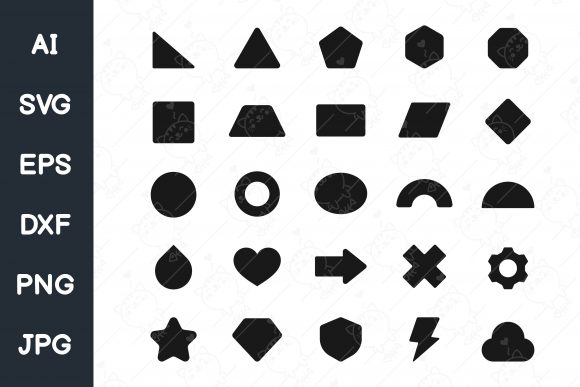 Download Basic Geometric Shapes. Simple Circular - Shape Collection