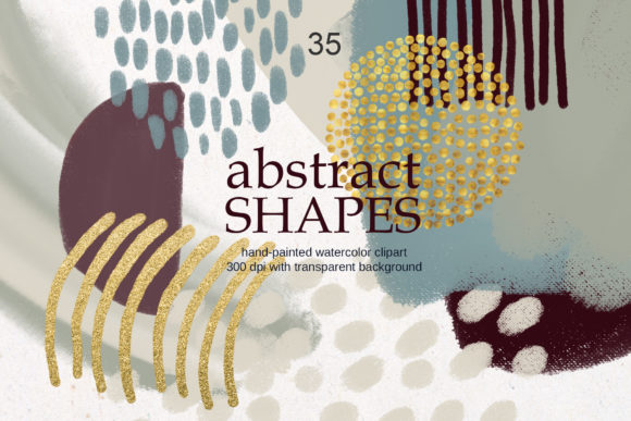 Download Modern Abstract Shapes Clipart - Shape Collection