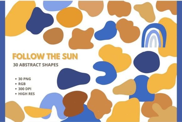 Download Follow the Sun - 30 Abstract Shapes PNG - Shape Collection