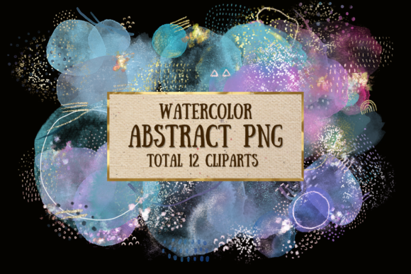Download Watercolor Abstract Shapes PNG - Shape Collection