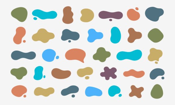 Download Abstract Hand Drawn Blob Shapes SVG PNG - Shape Collection