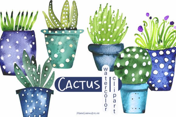 Download Watercolor Cactus Clipart - Cactus clipart Collection