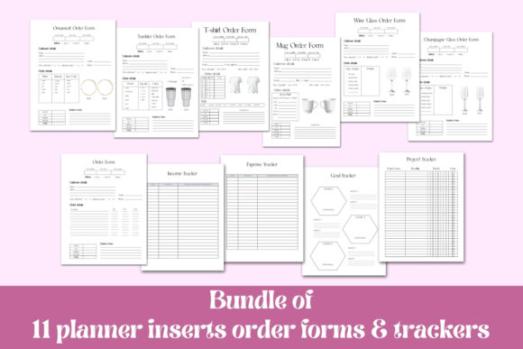 Download Order Forms and Trackers, Craft Shop - Forms Collection