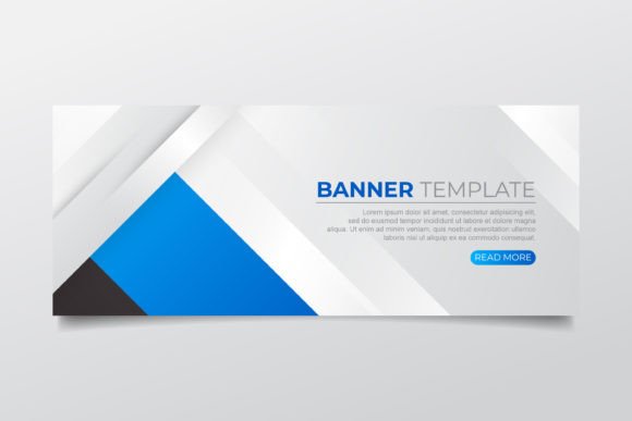 Download Abstract Banner with Modern Shapes - Shape Collection