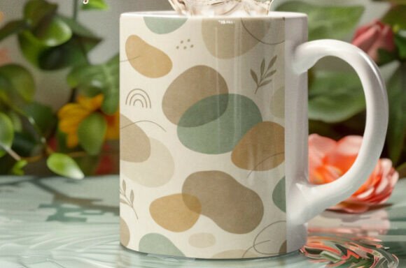 Download Soft Earthy Abstract Shapes Pattern - Shape Collection